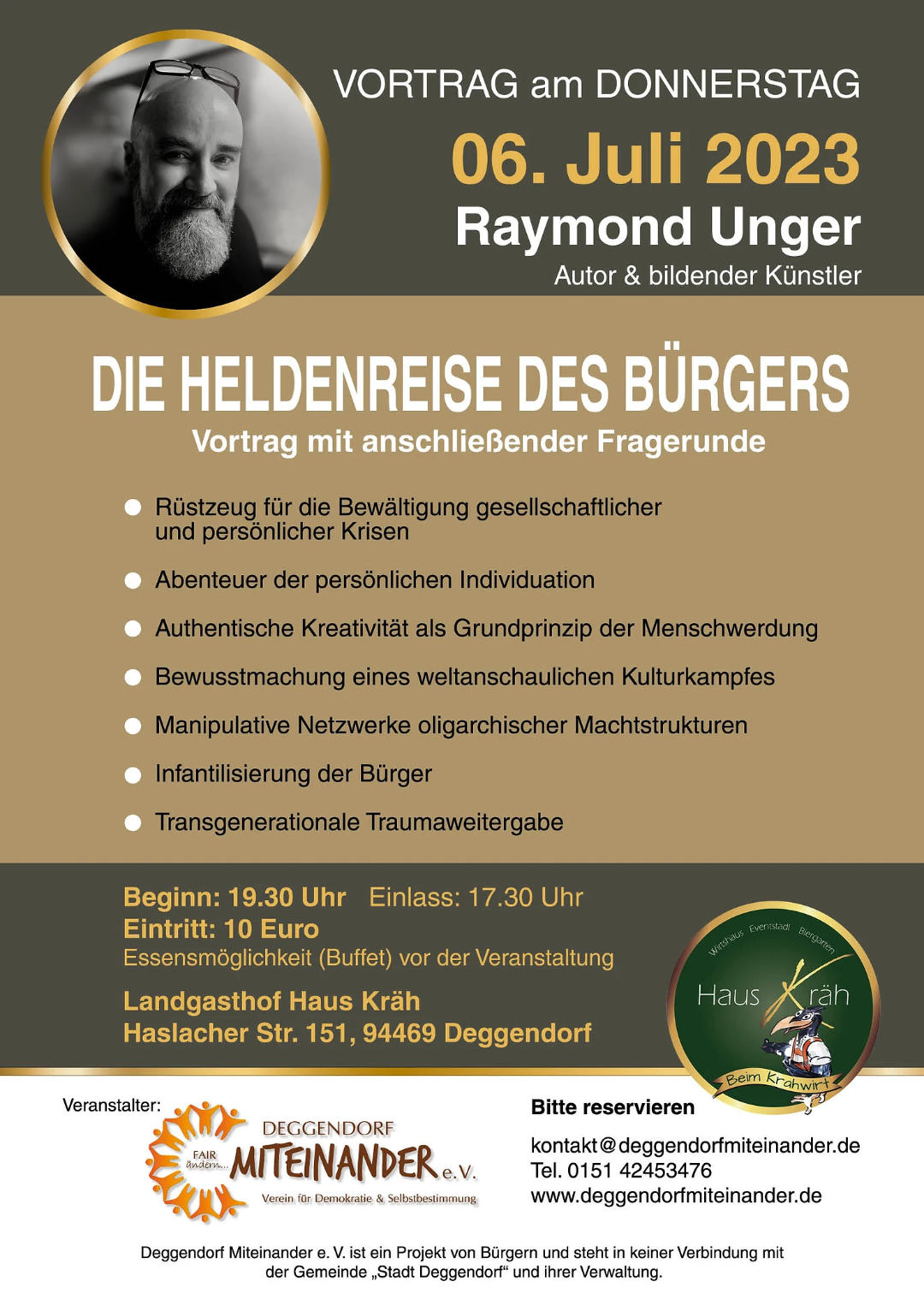 Vortrag Raymond Unger Deggendorf Miteinander
