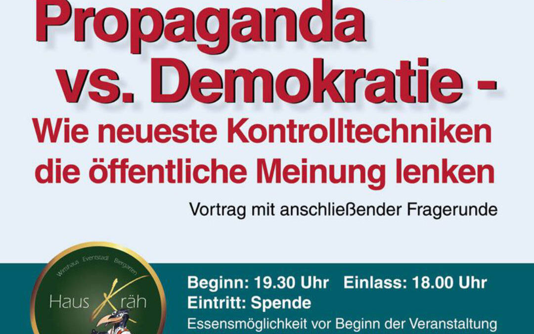 Vortrag zu Propaganda von Dr. Jonas Tögel