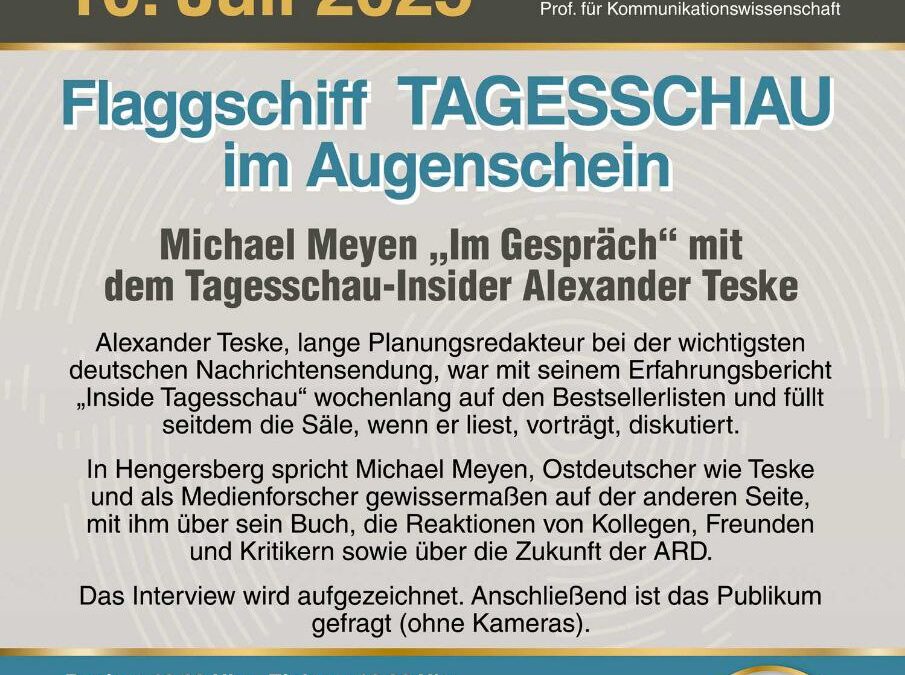 Michael Meyen zu Gast mit seinem Format „Im Gespräch“